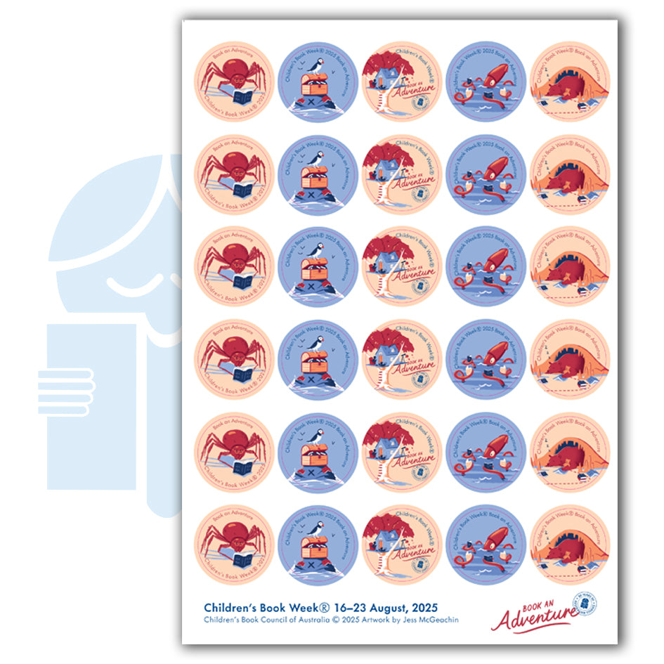 2025 Children's Book Week® A4 Sticker Sheets