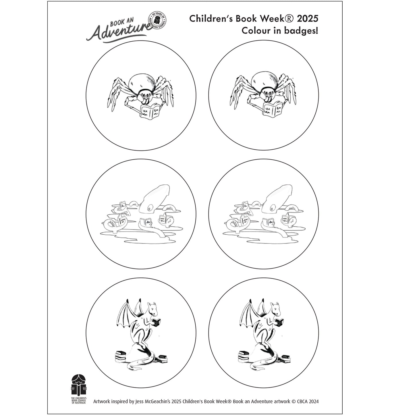 2025 Colour-in Badges
