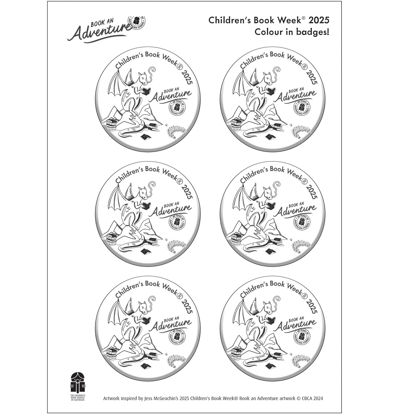 2025 Colour-in Badges