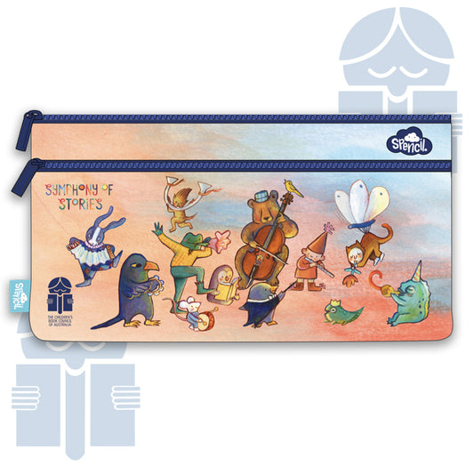 2026 Twin Zip Pencil Case - Symphony of Stories