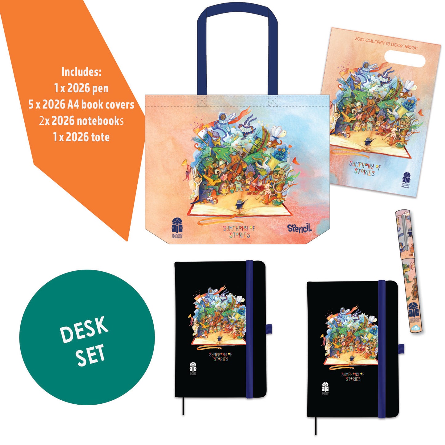 2026 Desk Set - Symphony of Stories