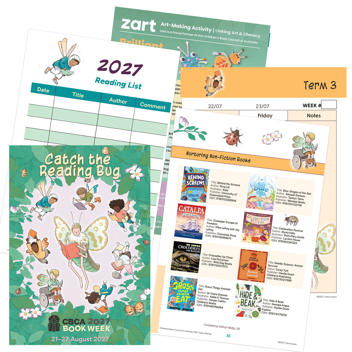 2027 Yearly Planner Digital - Catch the Reading Bug