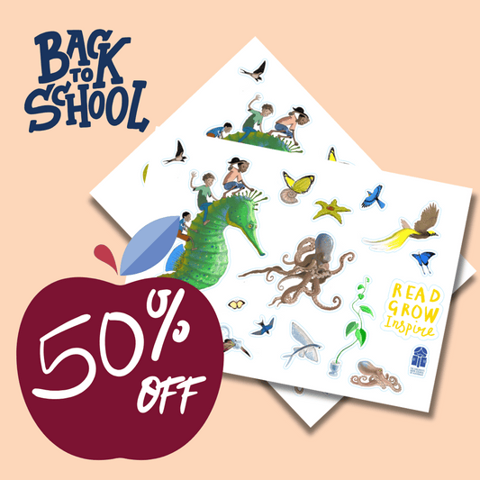 2023 Children's Book Week® A4 Character Stickers