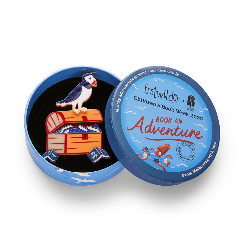 Percy the Puffin Brooch
