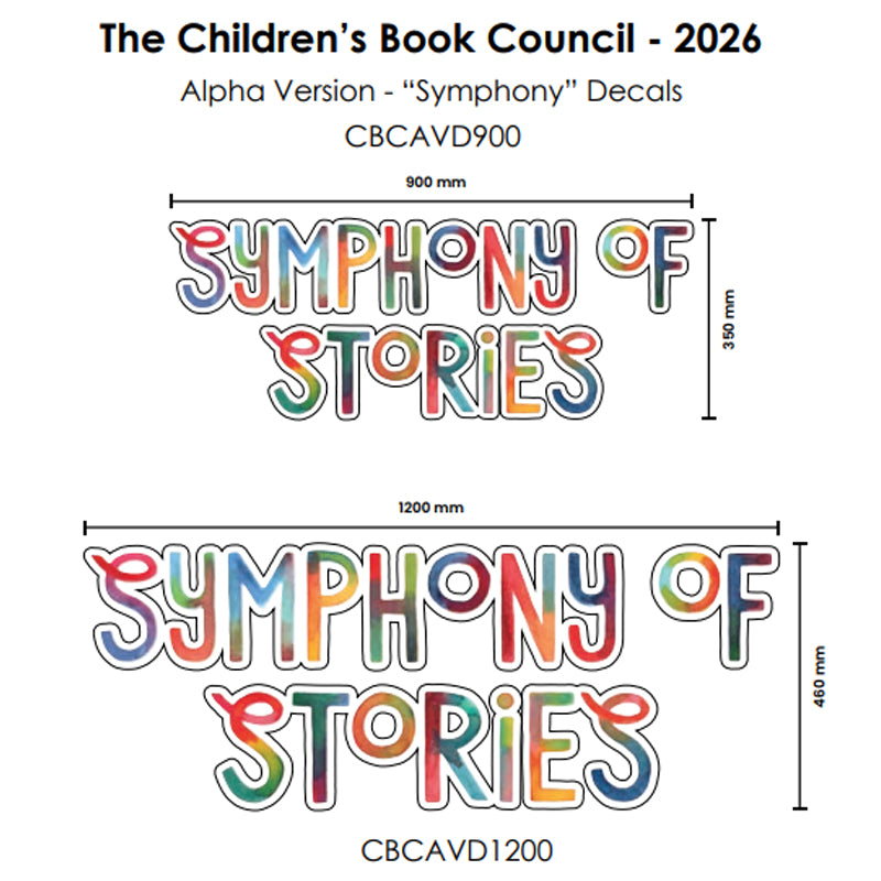 2026 Theme Window Wall Decal - Symphony of Stories
