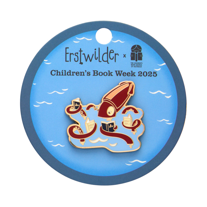 Cal the Giant Squid Enamel Pin