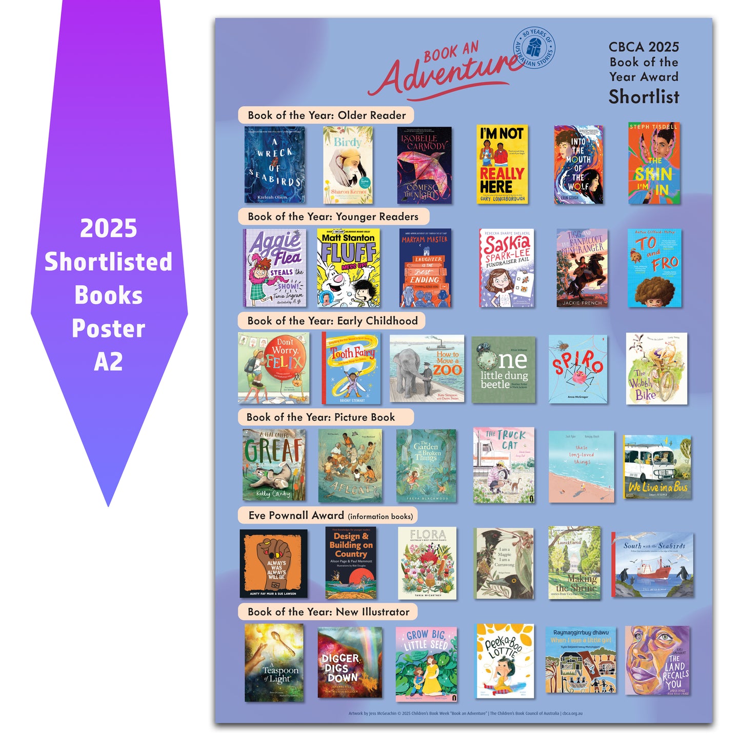 2025 A2 Posters side with Shortlist (rolled)