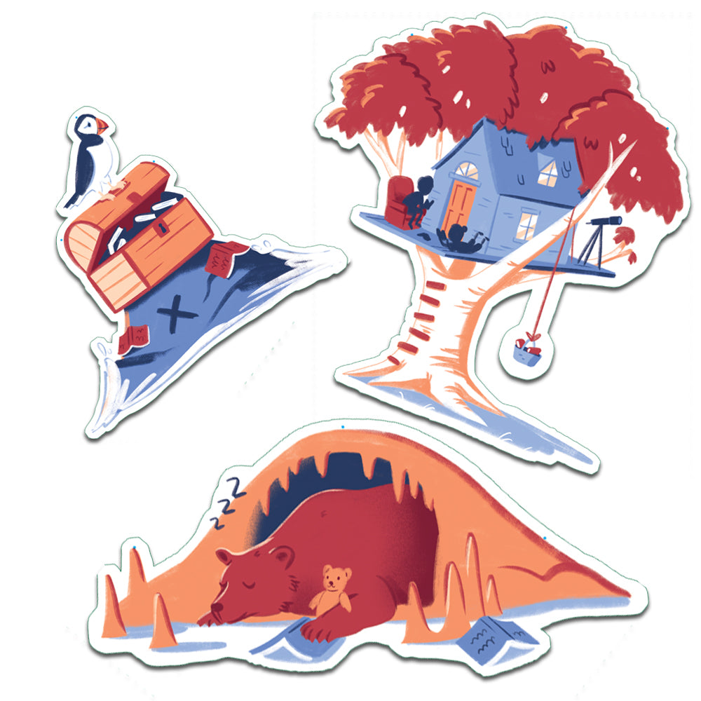 Character Die-Cut: 2025 Cubby House, Treasure and Bear