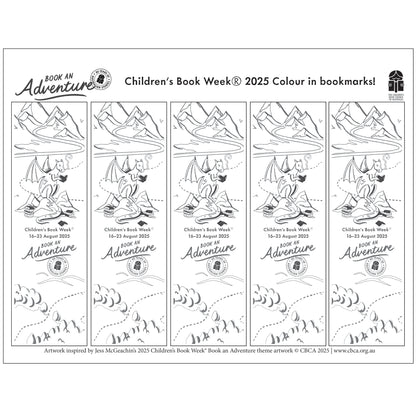 2025 Colour-in Bookmarks