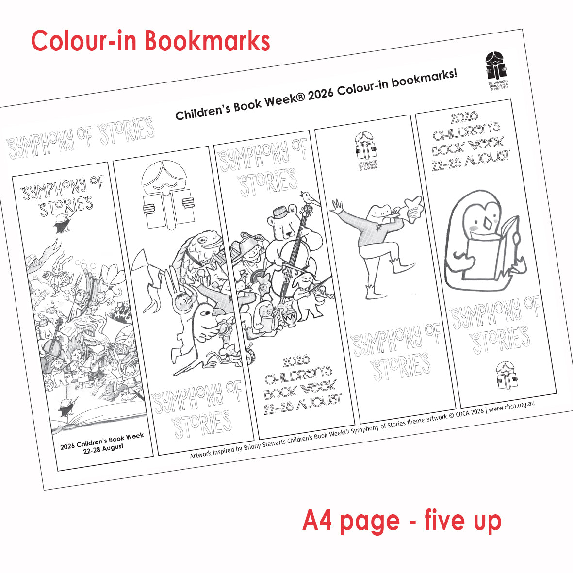 2026 Digital Colour-in Bookmark