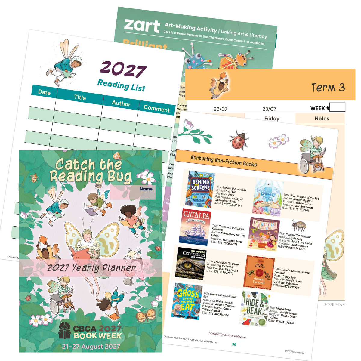 2027 Yearly Planner Digital - Catch the Reading Bug