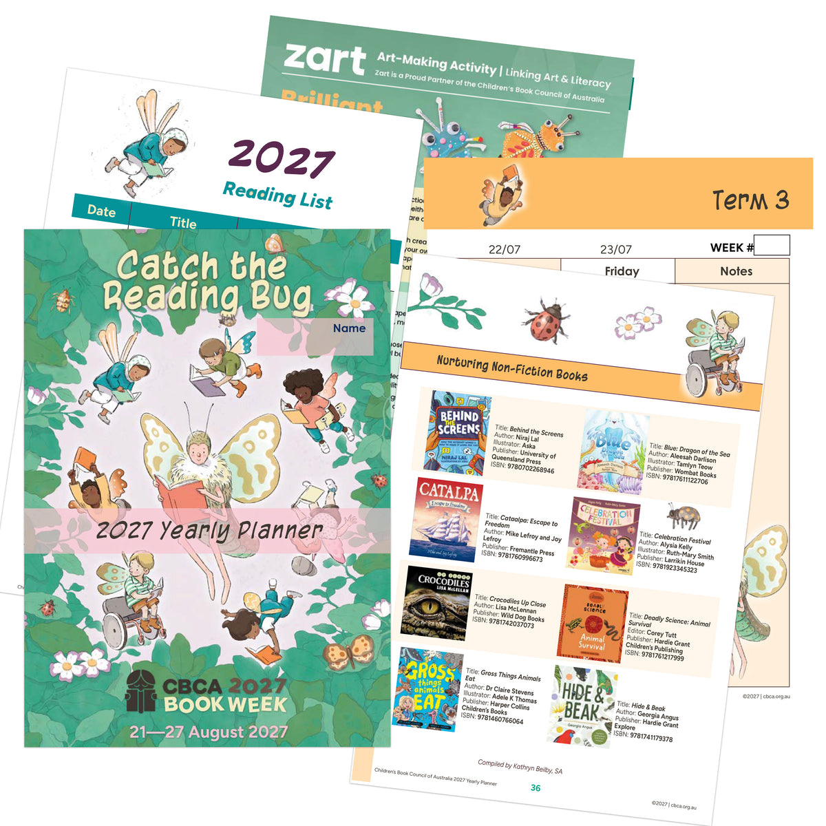 2027 Yearly Planner Digital - Catch the Reading Bug