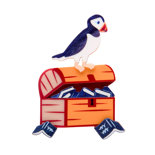 Percy the Puffin Brooch