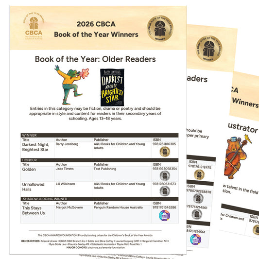 2026 Book of the Year Awards Winners list