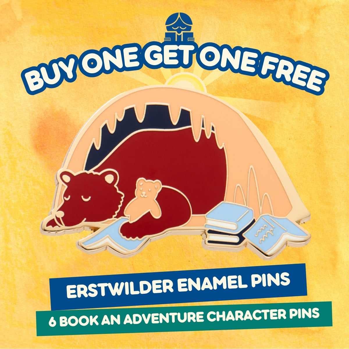 Otso the Bear Enamel Pin