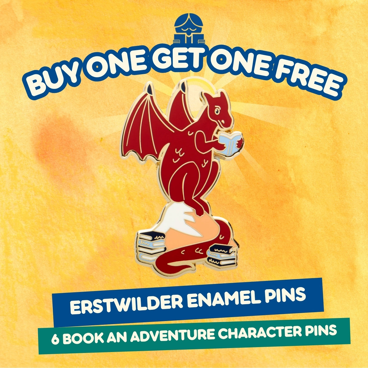 Delphi the Dragon Enamel Pin