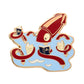 Cal the Giant Squid Enamel Pin