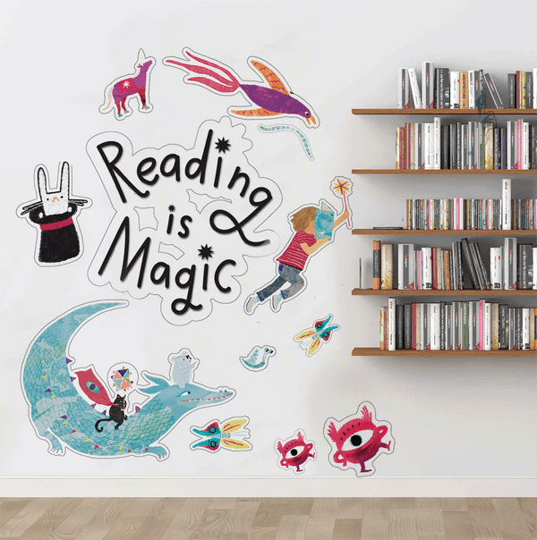 2024 "Reading is Magic" decal; window or wall Children's Book Council