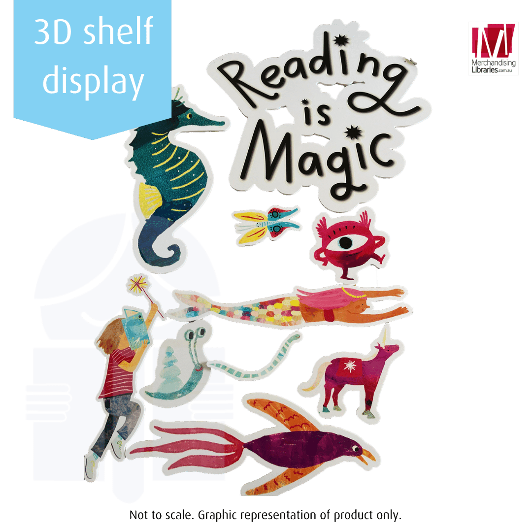 2024 "Reading is Magic" foam cutouts Children's Book Council of Australia