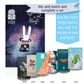 A picture of a cartoon rabbit's head sticking up out of a tall upside down top hat. The cartoon is on a card that has the CBCA logo up in the top left corner. Below the card is a series of other cartoon creatures on card with text that reads Mix and match and complete a set, Buy the 2024 Magic bunny pin, add 3-6 historical pins and save. 