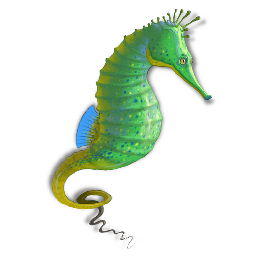 2023 Acrylic Seahorse with fluorescent trim